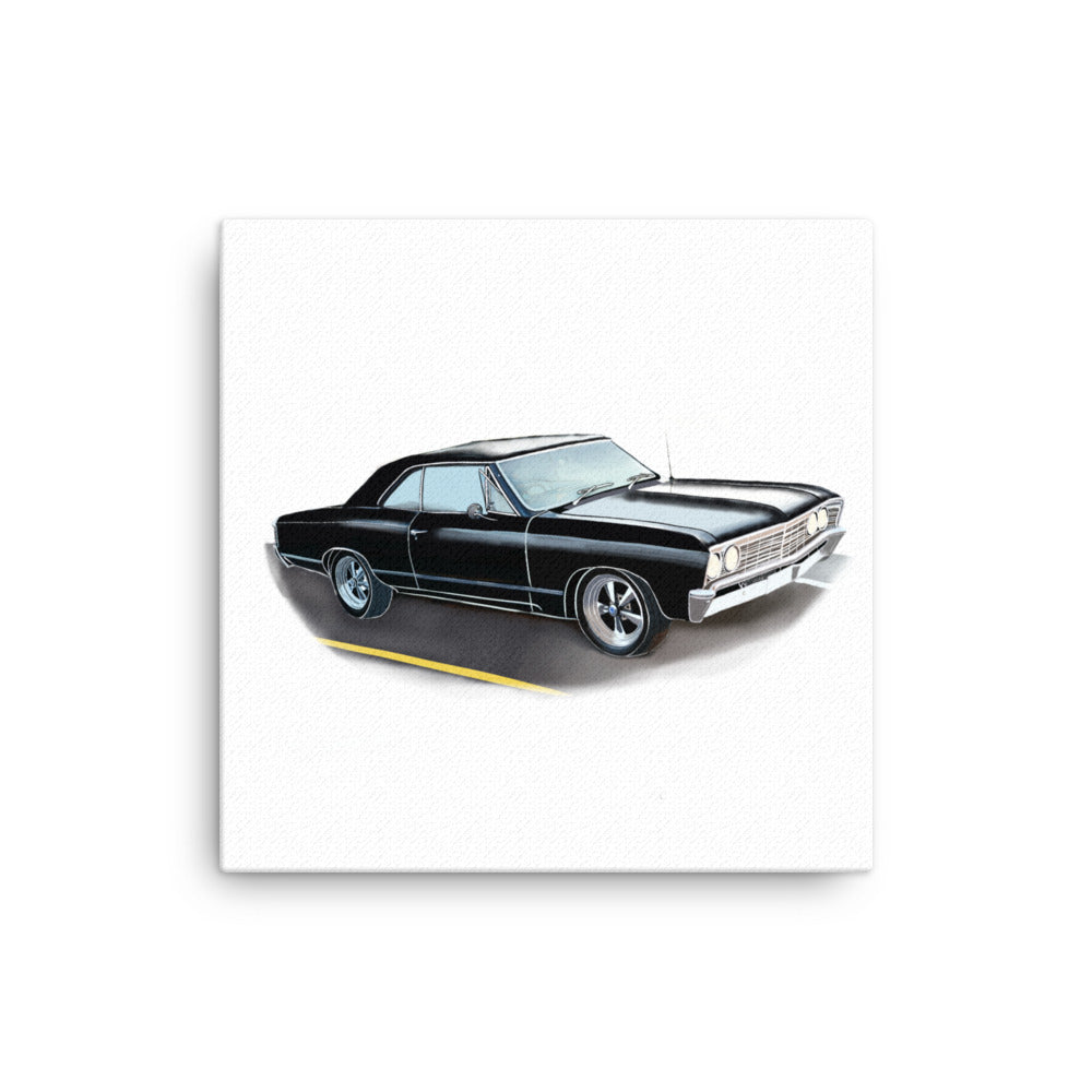 67 Chevelle Digital Art Canvas - Official Trucks